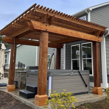 wooden pergola